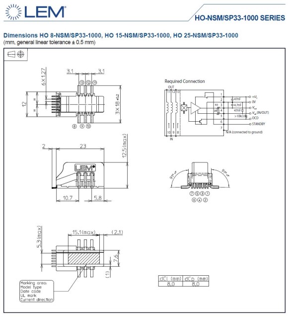 Shop HO 8-NSM/SP33-1000 - HO 8-NSM/SP33-1000 by LEM | HO 8-NSM/SP33 ...